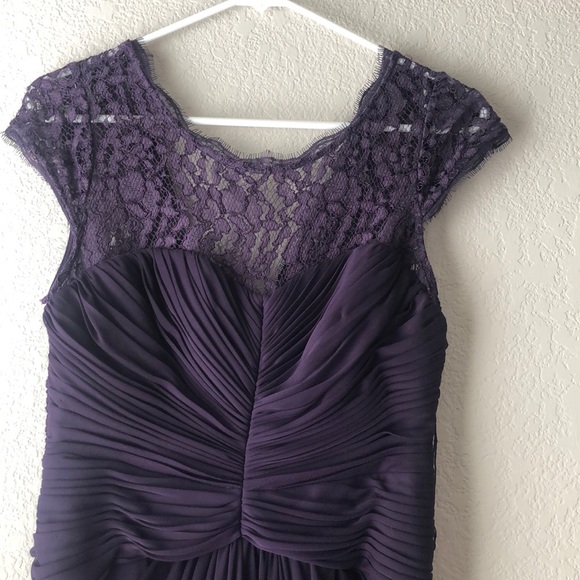 Brideamaid ADRIANNA PAPELL Purple formal dress - Picture 5 of 13